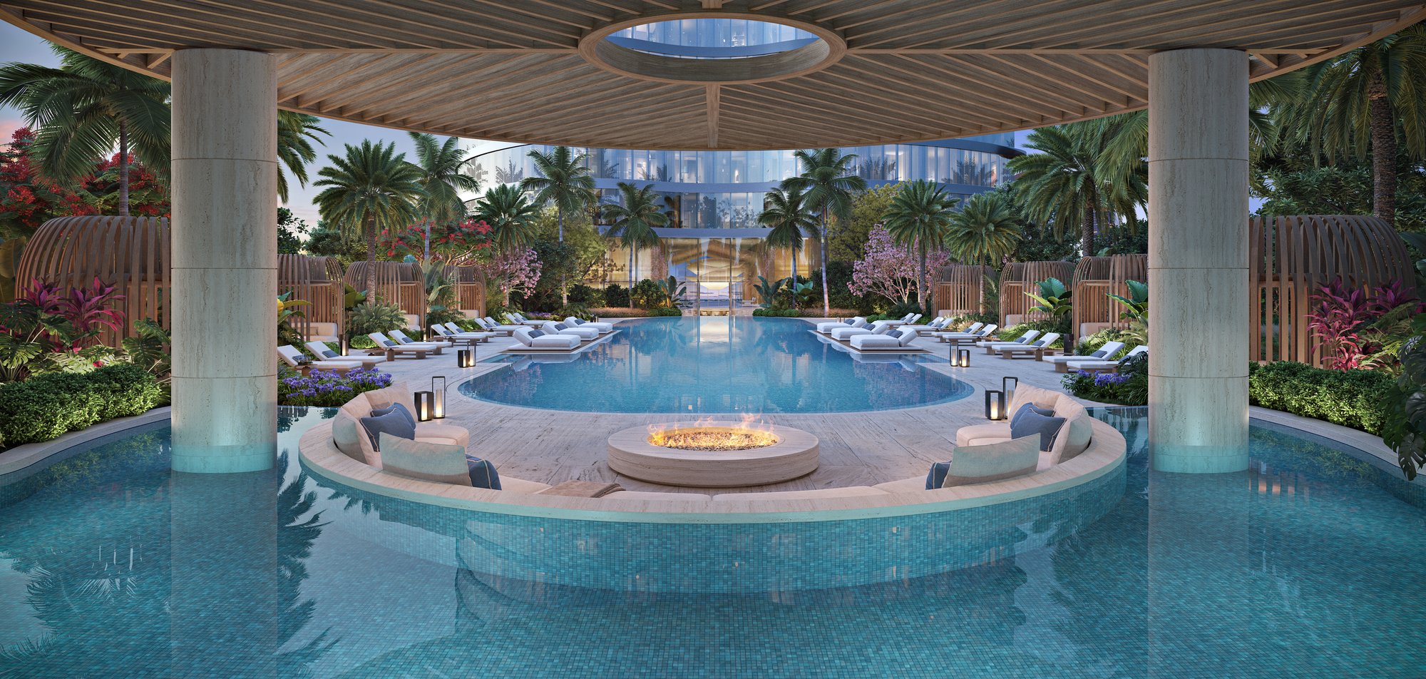 Deck Superior da Piscina do Resort